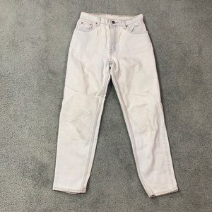 VINTAGE LEVI’S 551 High Waist Light Wash Mom Jeans
